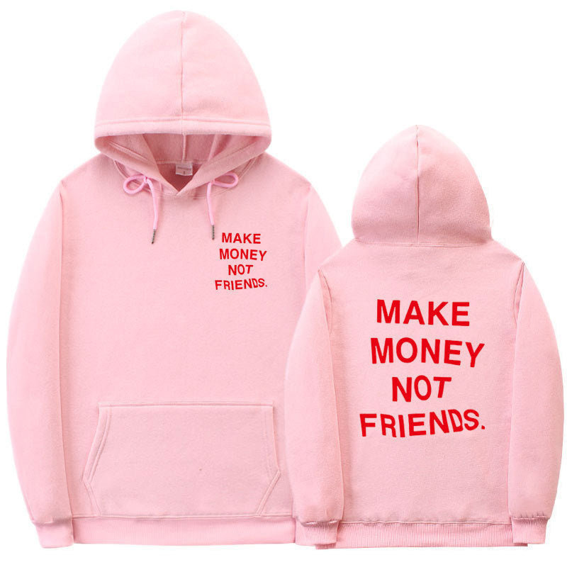 Letter printed Hoodie men&