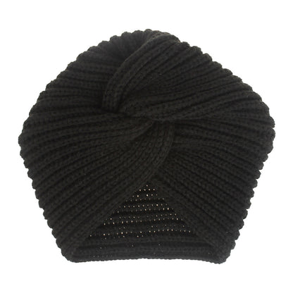 New Winter Knitted Nail Pearl Headscarf Hat Bohemian Knotted Warm Headband Limorista