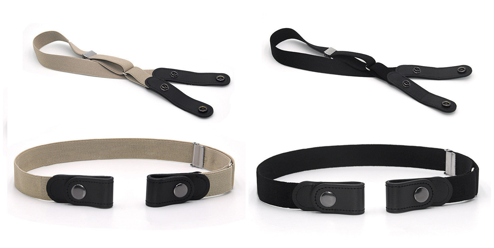 Jeans Belt Seamless Elastic Without Buckle All-match Lazy Belt Limorista