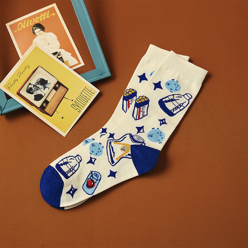Socks Female Spring And Summer Personality Cartoon Couple Socks Limorista