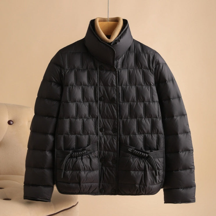 Fashion Simple Thin Lightweight Short Type Down Jacket Limorista