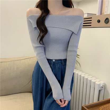Retro Fashion High-end Off-shoulder Top Limorista