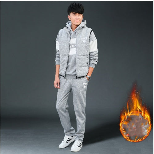 Men Plus Velvet Padded Clothes Suit Limorista