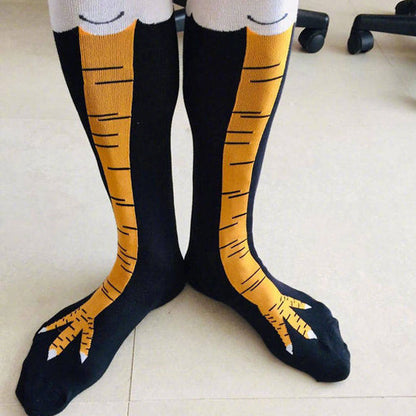 Spring And Autumn Knee Socks Funny Chicken Socks Limorista
