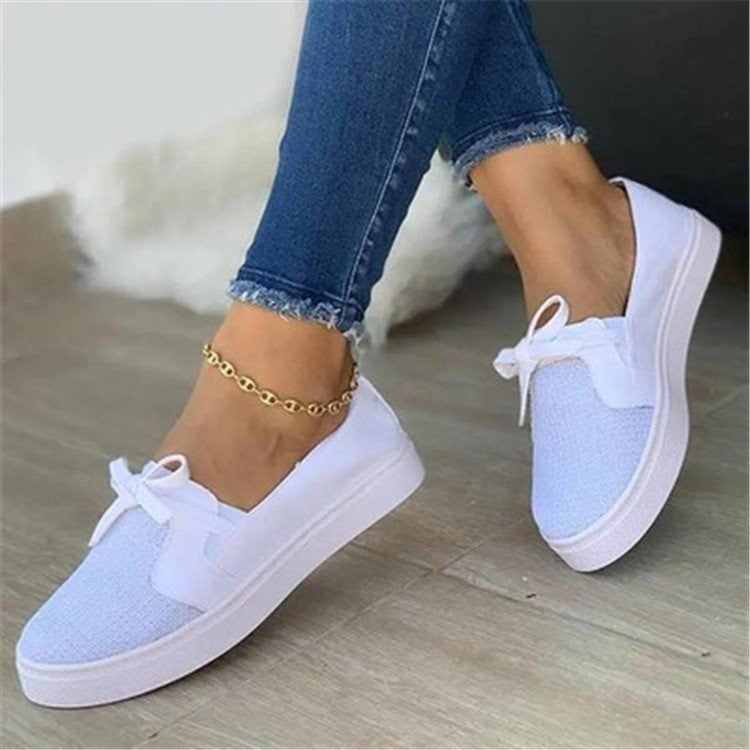 Fall New Flat Shoes Female Low Top Shallow Mouth Limorista