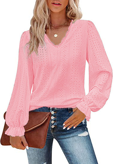 European And American Style Women V-neck T-shirt Limorista