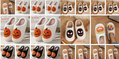 Halloween Warm Indoor Non Slip Cotton Slippers Limorista
