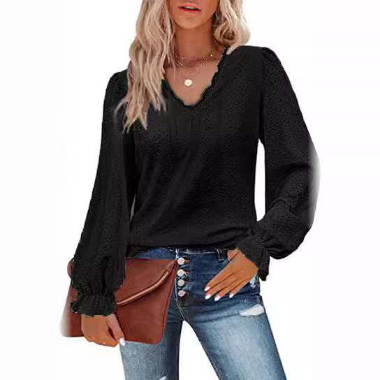 European And American Style Women V-neck T-shirt Limorista