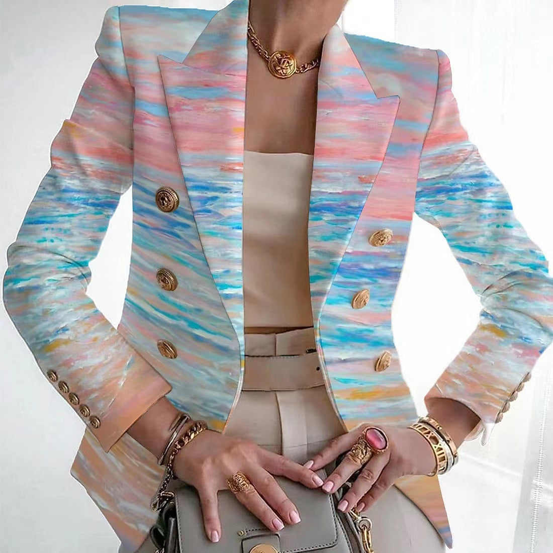 Coat Printed Cardigan Women&