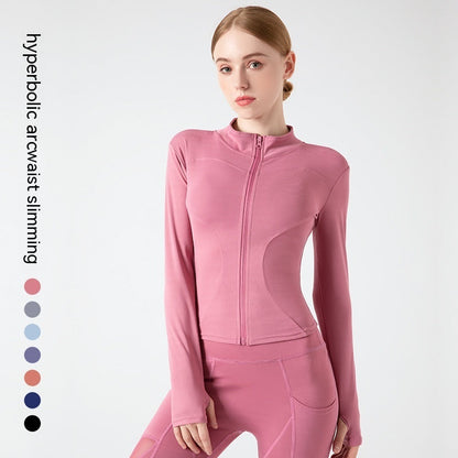 Outer Wear Long Sleeve Quick-drying Skinny Yoga Clothes Slim Fit Slimming Fitness Running Yoga Sports Jacket Limorista