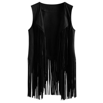 Fashion Thin Tassel Sleeveless Vest Women Limorista