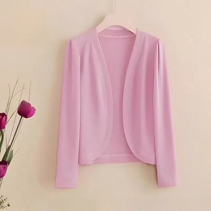 Shawl Cardigan Short Cardigan Pure Color All-matching Women Limorista
