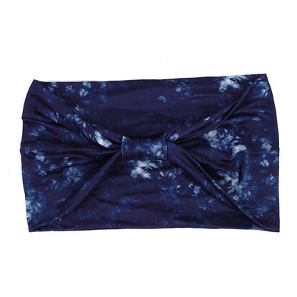 European And American New Tie-dye Sports Sweat-absorbent Hair Band Women&