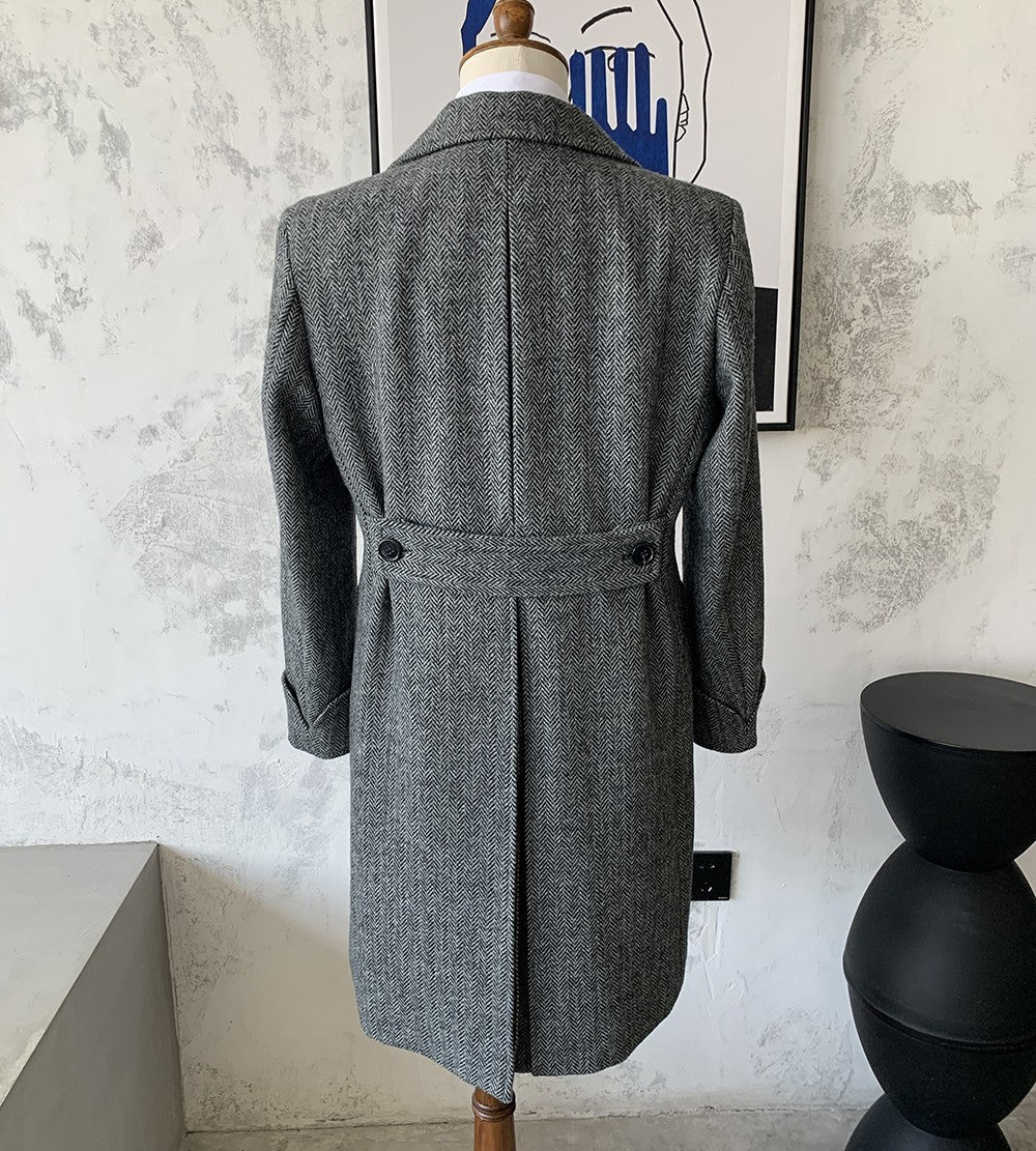 Polo Double Breasted Slim Vintage Tweed Men&