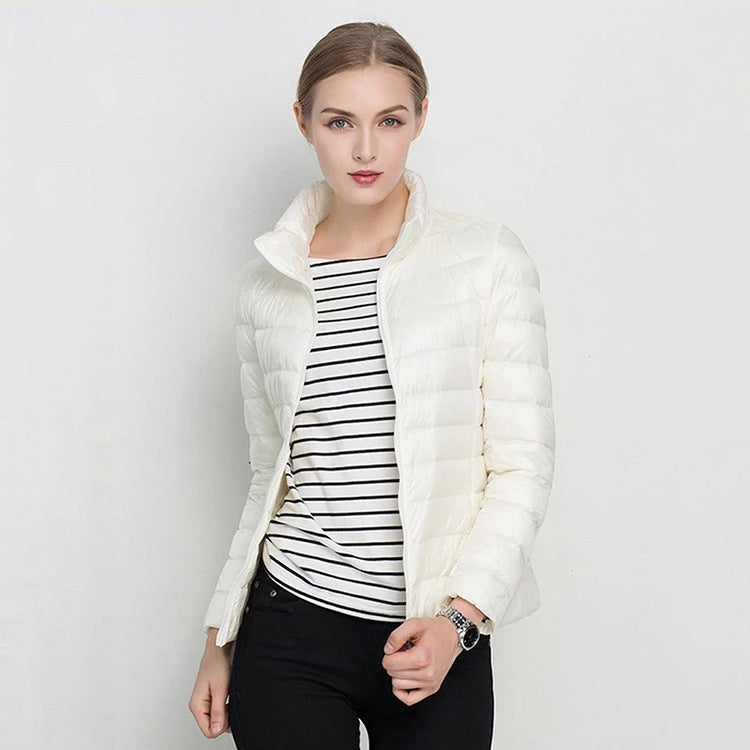 Standing Collar Slim Down Jacket Limorista