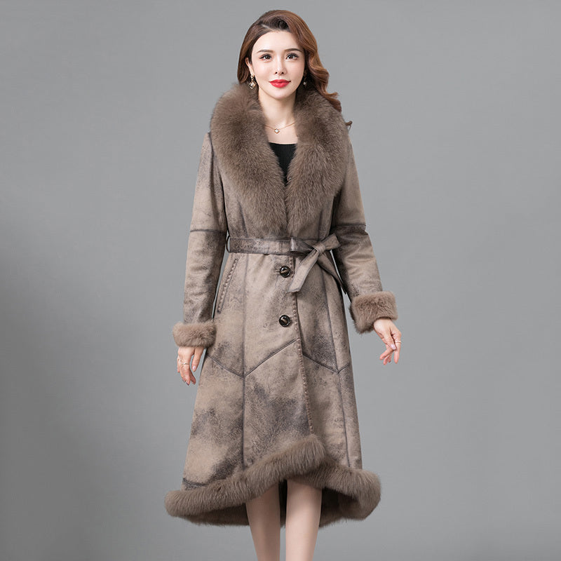 Real Fur One Woman Coat Thickened Limorista