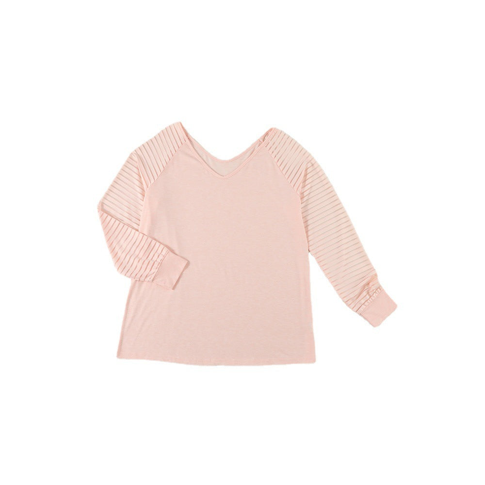 Simple V-neck Fashion Women&
