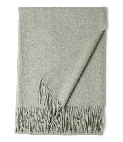 New Solid Color Wool Long Beard Warm Tassel Scarf Thick Limorista