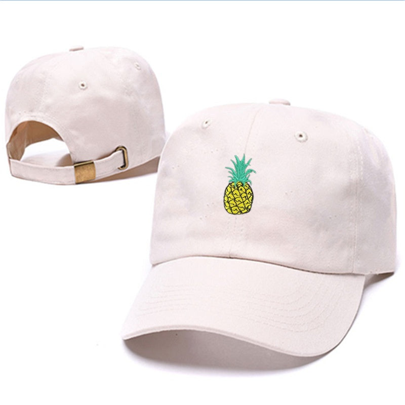 Fashion Unisex Pineapple Print Baseball Cap Snapback Adjustable Hip Hop Flat Hat Limorista