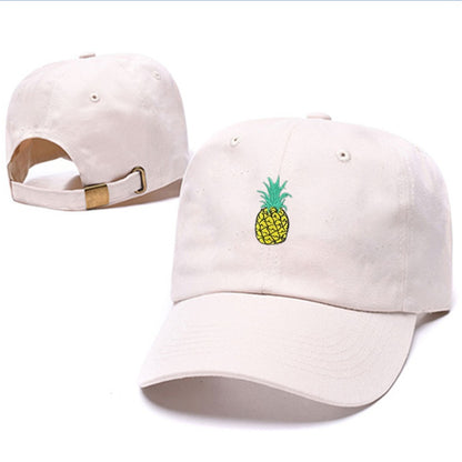 Fashion Unisex Pineapple Print Baseball Cap Snapback Adjustable Hip Hop Flat Hat Limorista