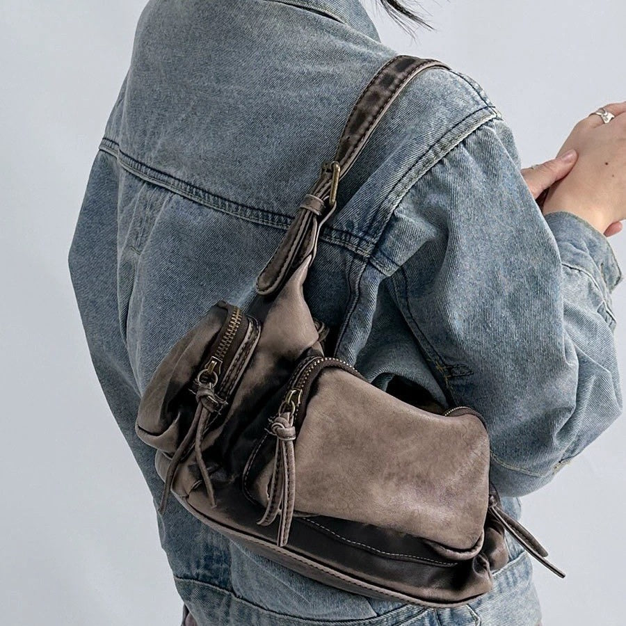 Special-interest Design Retro Large Capacity Shoulder Bag Limorista