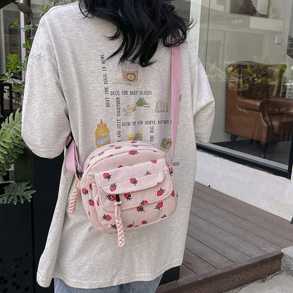 Corduroy Cloth Bag Women&