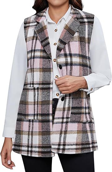 Plaid Waistcoat Limorista
