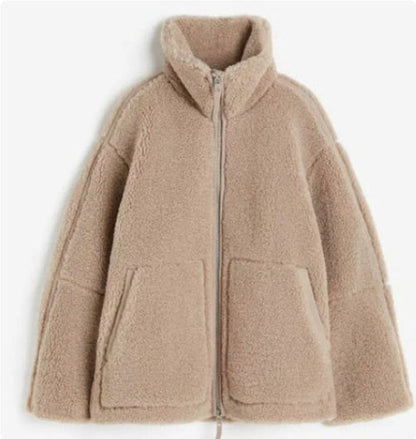 New Fashion Loose Anti-cashmere Personal Leisure Outdoor Zipper Jacket Limorista