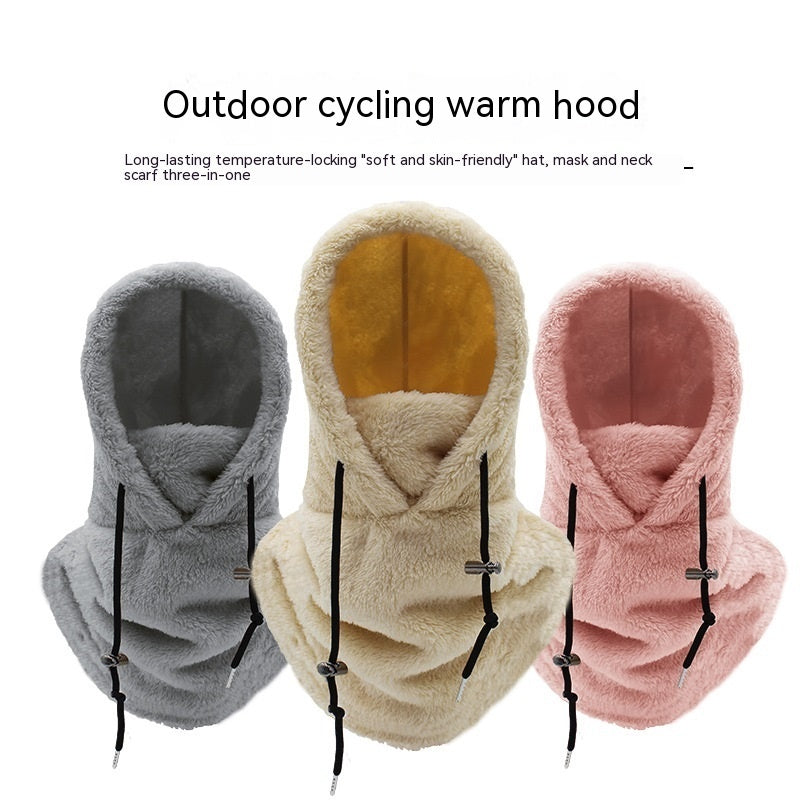 Winter Outdoors Cycling Sports Wind-proof Cap Cold Protection Thickening Scarf Hat Limorista