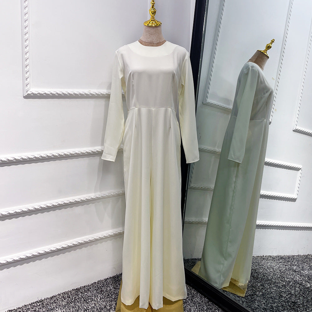 Middle East DUBAI Turkish Robe Solid Color Jumpsuit Limorista
