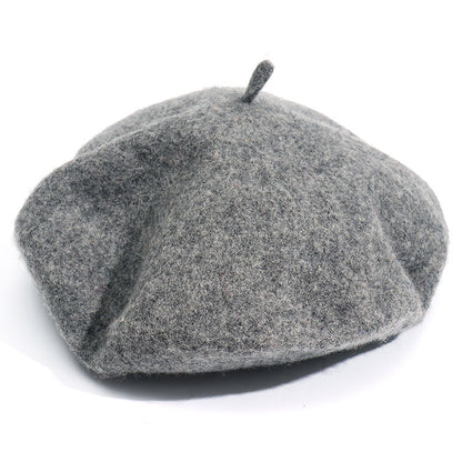 Artistic Wool Candy Color Painter Cap Fashionable Warm Hat Limorista