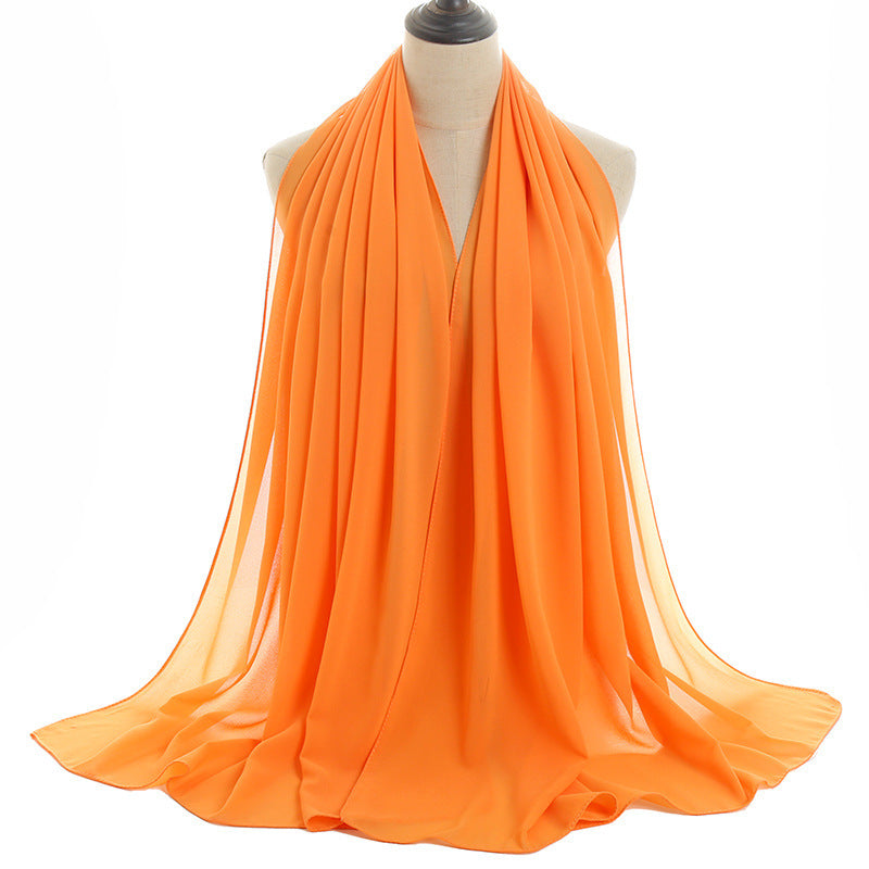 70x180cmMonochrome Pearl Chiffon Hijab Scarf Limorista