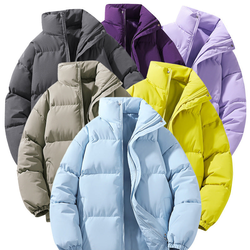 Cotton-padded Coat Stand Collar Cotton-padded Jacket Couple Wear Warm Limorista
