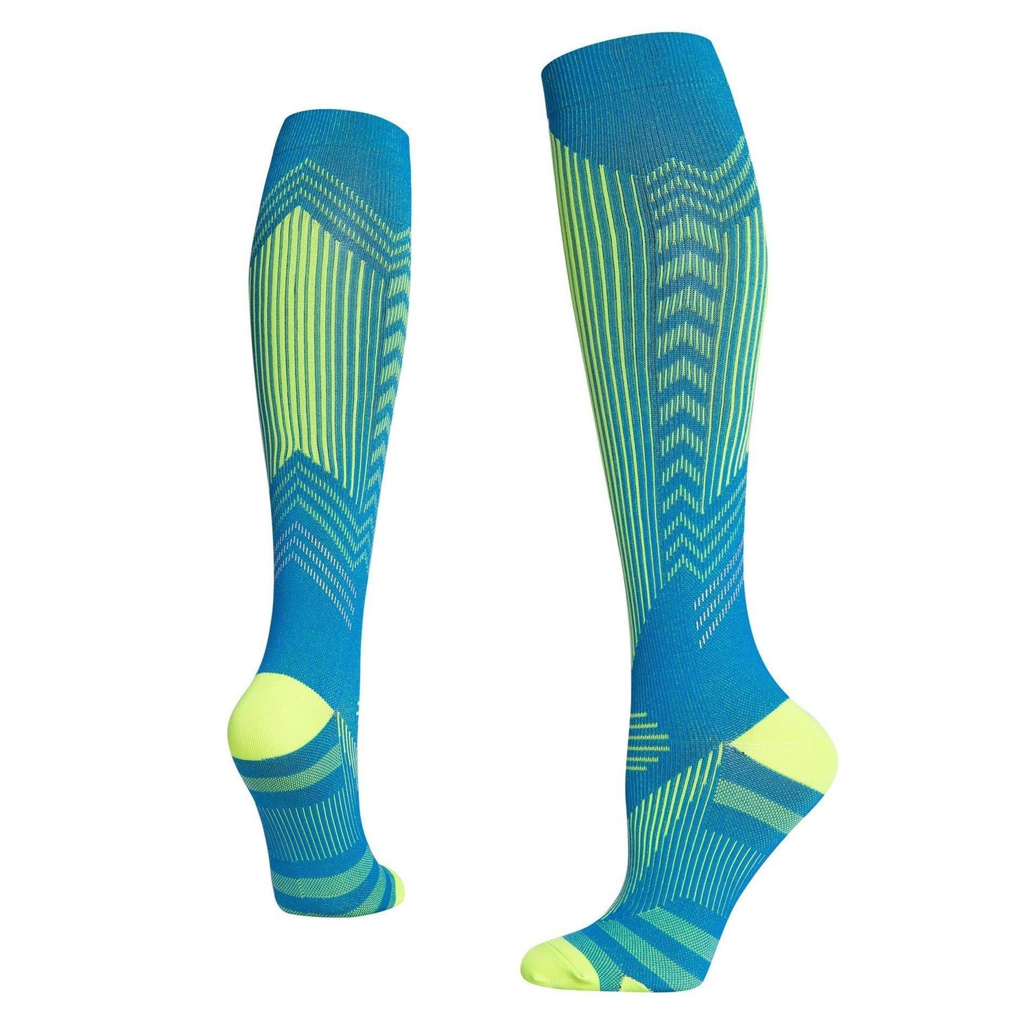 Sports Long Compression Socks With Reflective Strips Limorista
