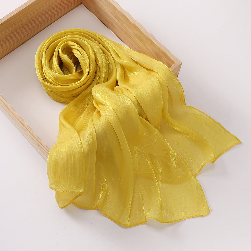 Breathable Cool Island Satin Smooth Silk Toe Scarf Limorista
