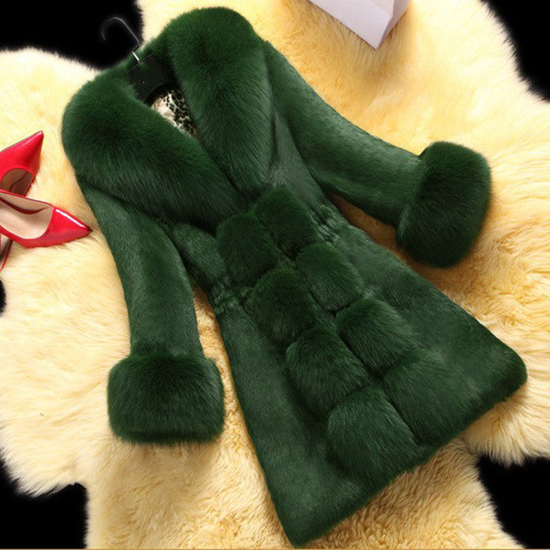 New Style Rabbit Fur Ladies Fur Coat Limorista