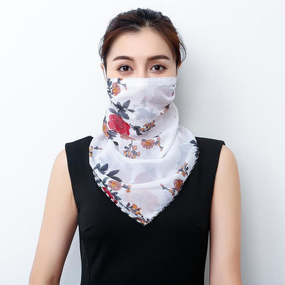 Hanging Ear Thin Face-covering Scarf Triangle Veil Scarf Limorista