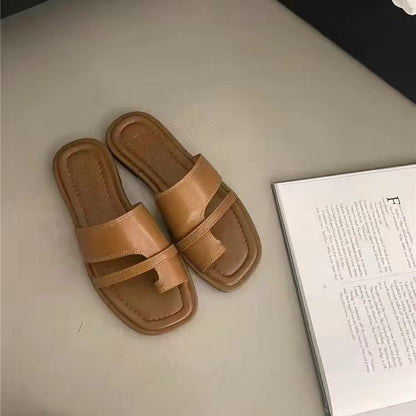 Simple Vacation Style Set Sandals Cool Casual Women&