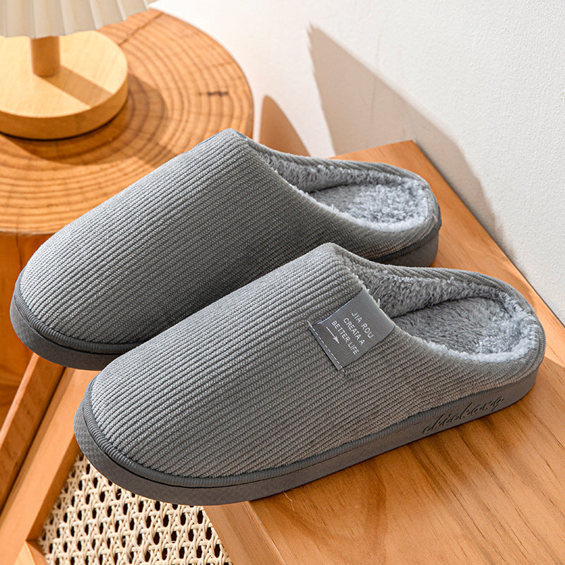 Home Indoor Wear-resistant Non Slip Cotton Slippers Limorista