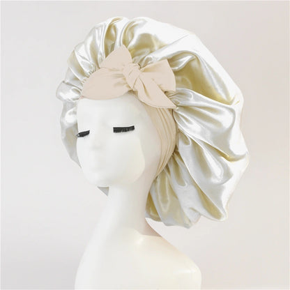 New Silk Bonnet For Sleeping Women Satin Bonnet Hair Bonnet Night Sleep Cap Scarf Wrap For Curly Hair With Tie Band For Curly Hair Limorista