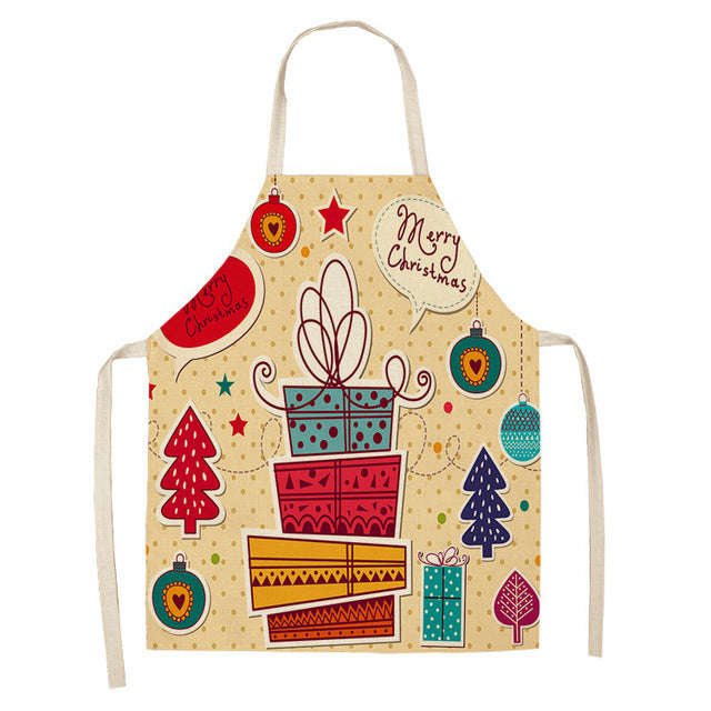 Christmas Series Cotton And Linen Apron Limorista