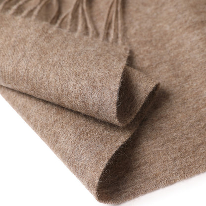 New Solid Color Wool Long Beard Warm Tassel Scarf Thick Limorista
