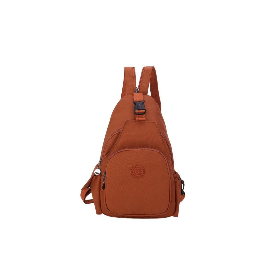 Single Shoulder Crossbody Chest Bag Double Back Large Capacity Women&