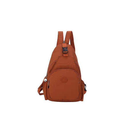Single Shoulder Crossbody Chest Bag Double Back Large Capacity Women&