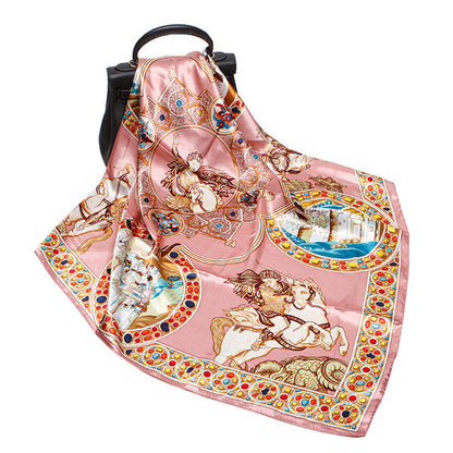 Digital Printed Square Silk Scarf Limorista
