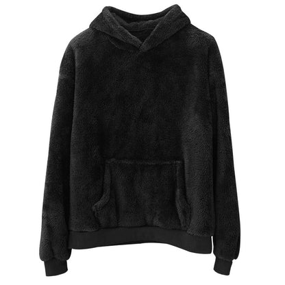 Double-sided Velvet Hooded Sweater Men&