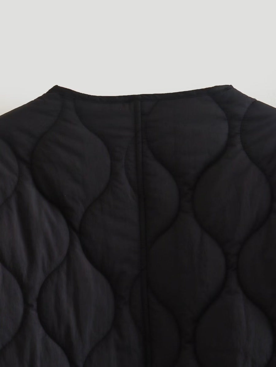 Single-breasted Mid-length Loose Cotton Coat Limorista