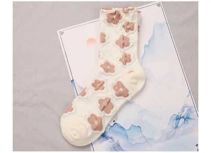 Renaissance Ethnic Floral Thigh High Socks Children Limorista