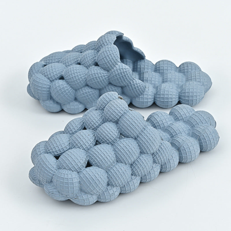 New Summer Fashion Massage Mesh  Bubble  Bathroom Slides Home Indoor Anti-Skid Shoes Limorista