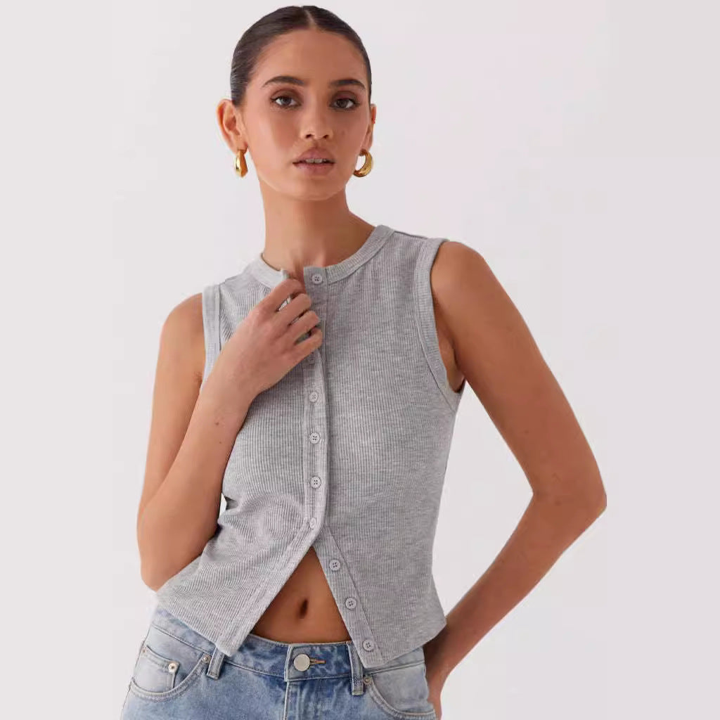 Slim Fit Sleeveless Waistcoat Vest Women Limorista